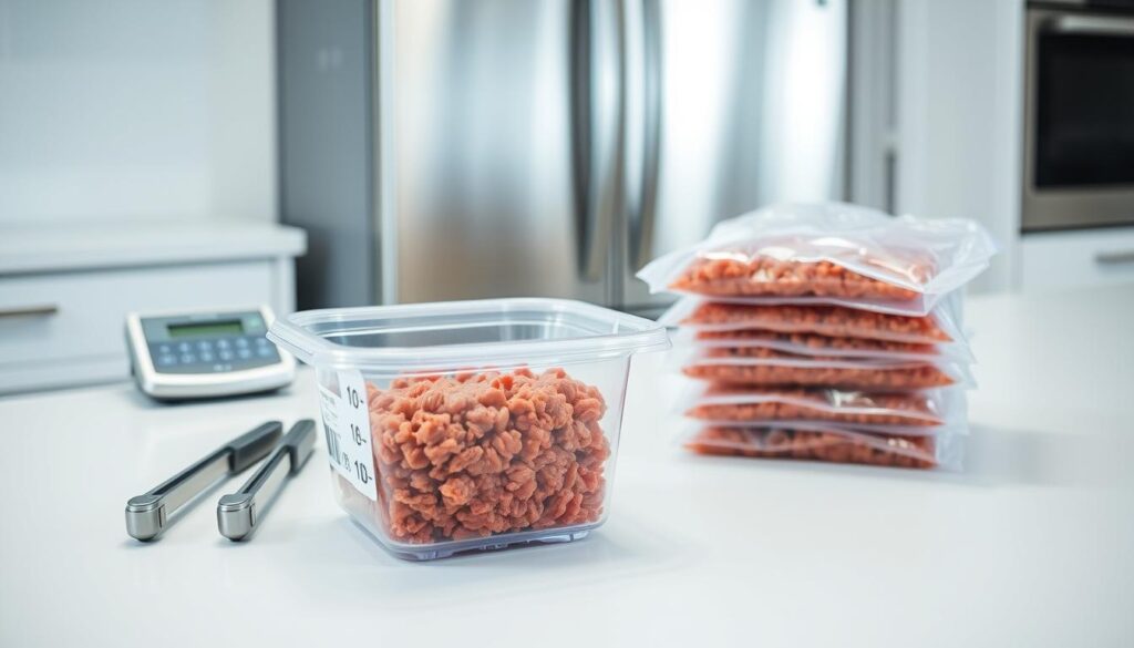 storing minced beef