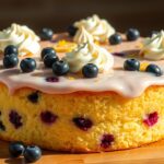 Blueberry Lemon Crème Cake