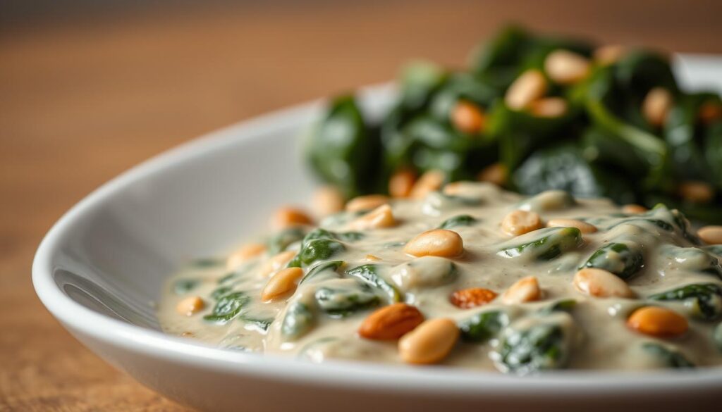 creamy spinach side dish