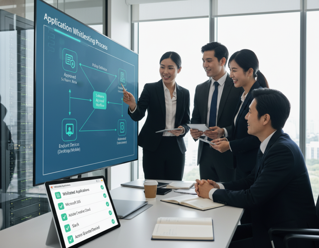 how to implement application whitelisting
